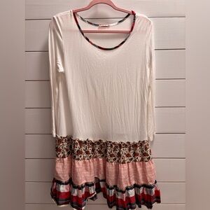 Floral Patchwork Long Sleeve Top